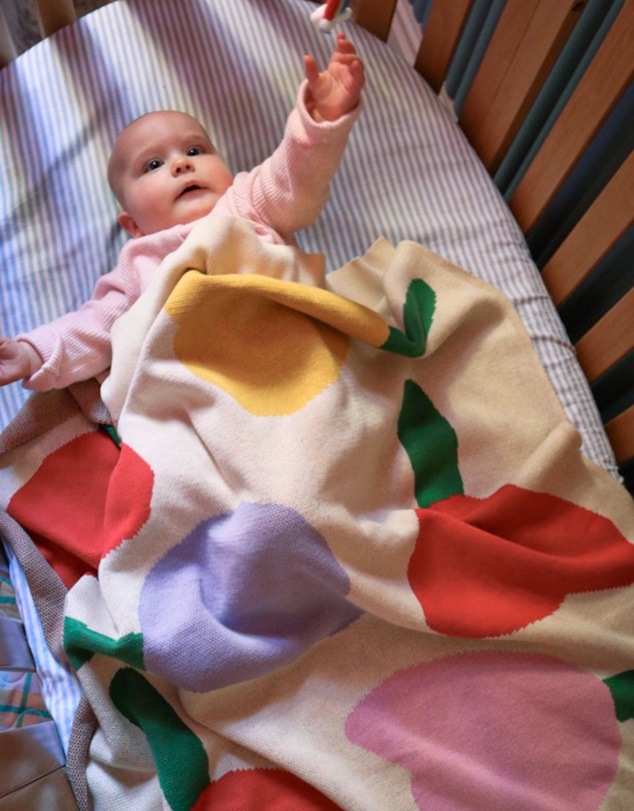 Mosey Me - Forget Me Not Knitted Baby Blanket