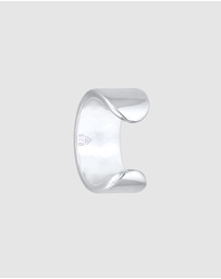 Kuzzoi - ICONIC EXCLUSIVE - Earrings Men Single Earcuff Basic Trend in 925 Sterling Silver