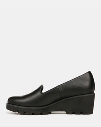Vionic - Willa Wedge - Black Leather