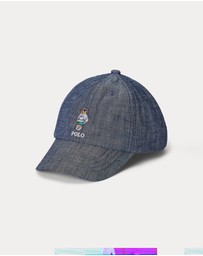 Polo Ralph Lauren - Polo Bear Cotton Chambray Ball Cap - Kids