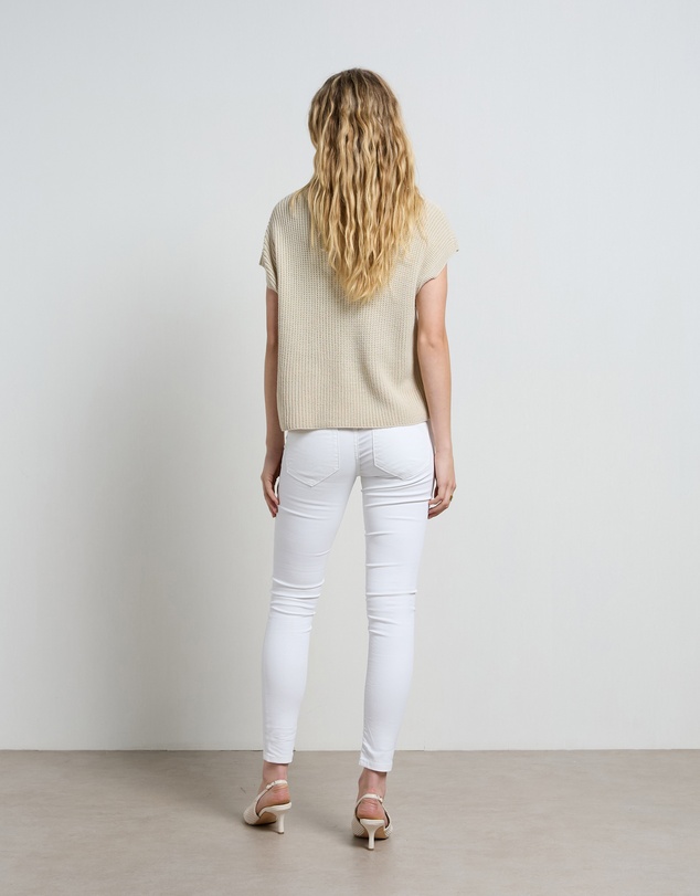 DRICOPER DENIM - Lauren Coated White Jeans