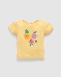Purebaby - Pointelle Tee -Kids-Babies