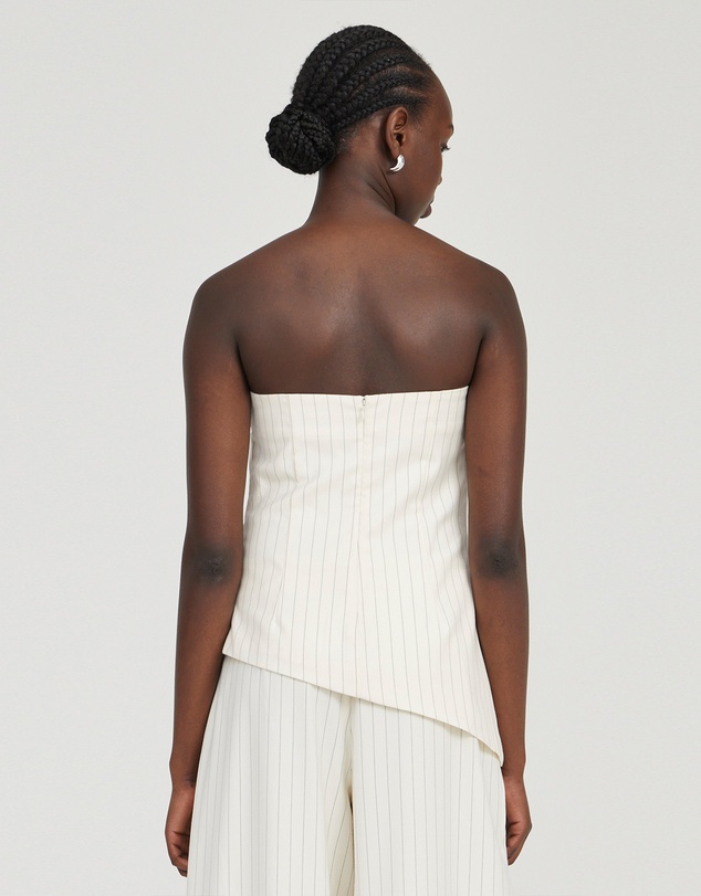 Third Form - Obscura Pinstripe Strapless Top