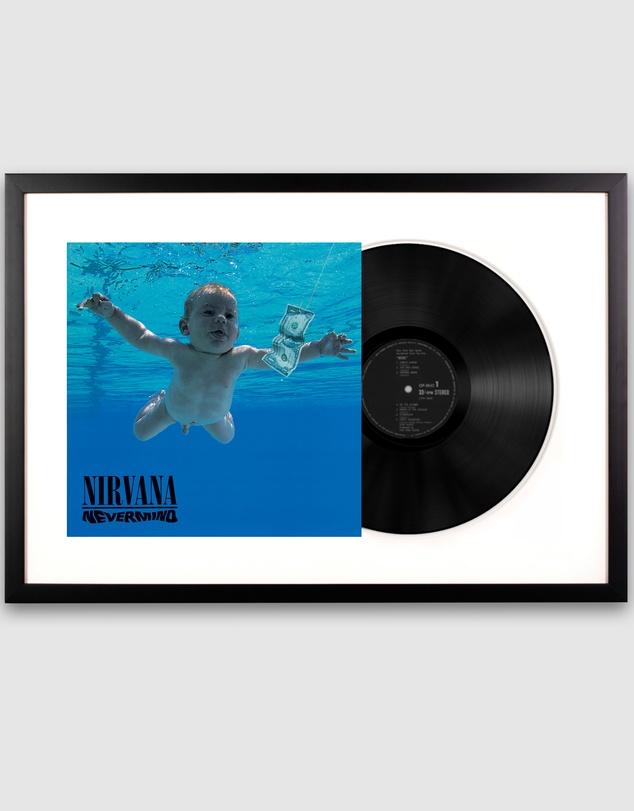 iWorld - Framed Nirvana Nevermind - Vinyl Album Art