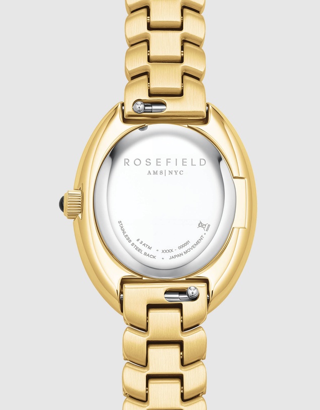 Rosefield - Ovale White Matte Gold-Tone Bracelet Watch
