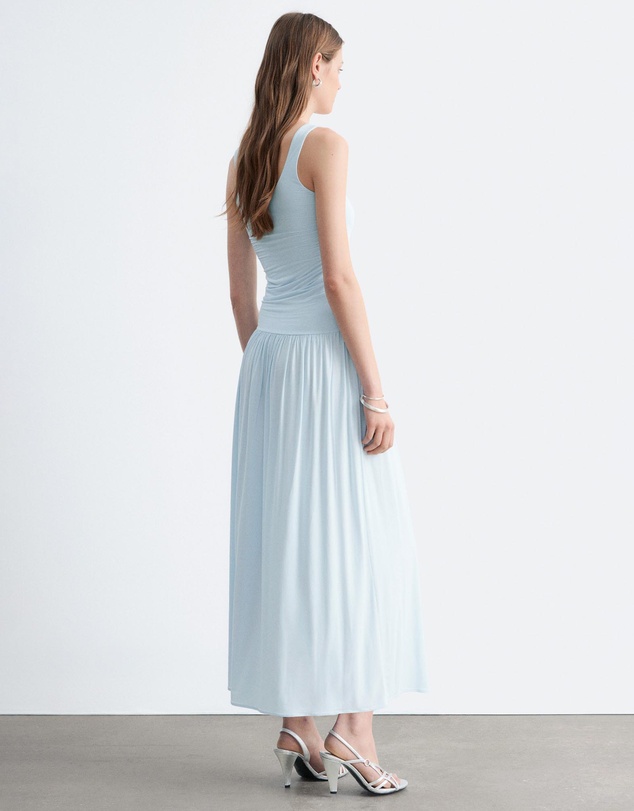 & Other Stories - Gathered Jersey Maxi Dress