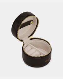 Oroton - Jemima Mini Round Jewellery Case Crackle