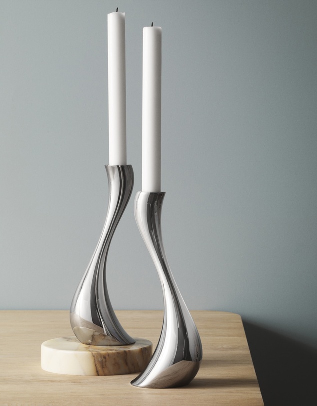 Georg Jensen - Cobra Candleholder, 2 Pcs