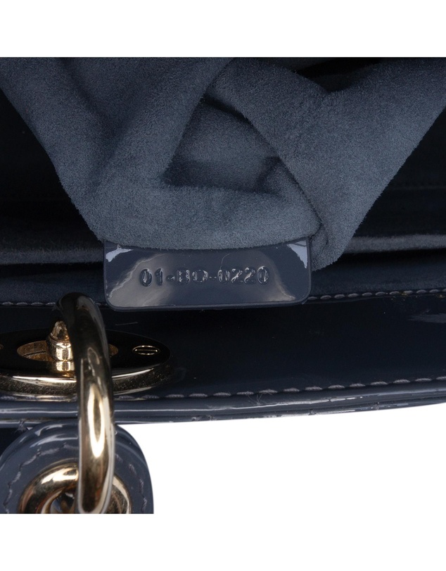 Pre-Loved by Azura Reborn - Pre-Loved dior Lady Dior Small Patent Leather Handbag