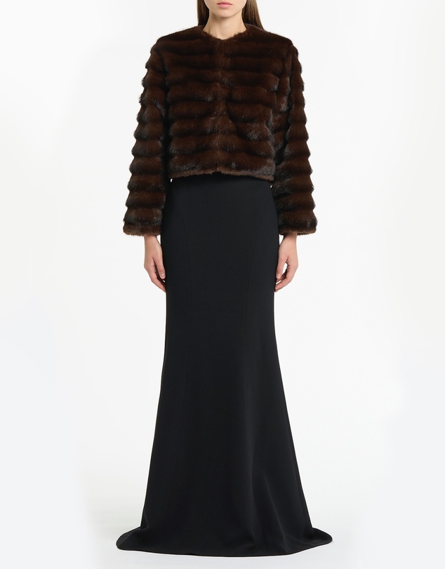 Carla Zampatti - Mocha Cropped Fur Jacket