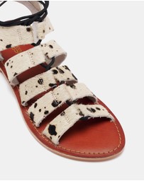 Just Because - Ishka Pony Leather Sandals