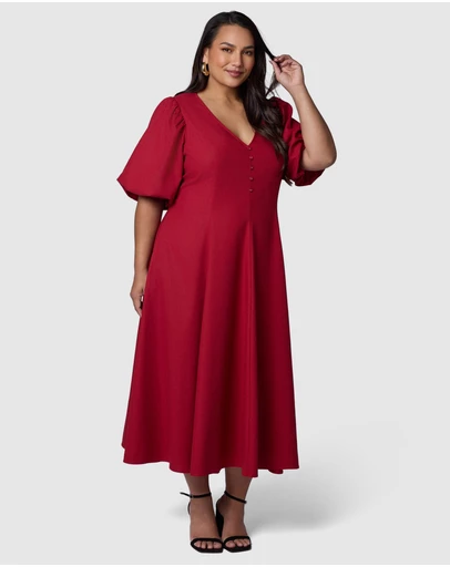 Pink Dusk by Curve Project - Ignition Midi Dress
