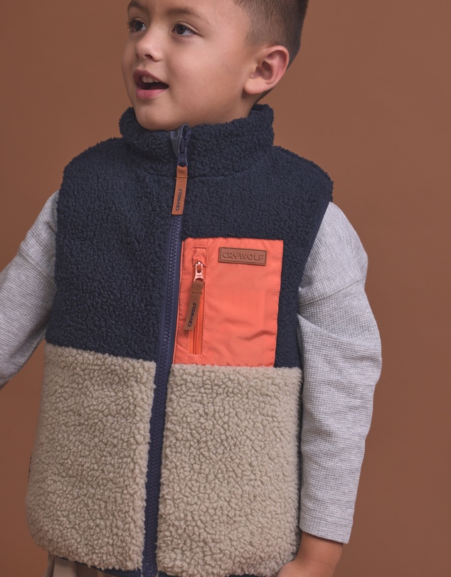 Crywolf - REVERSIBLE YETI VEST Ash Colourblock