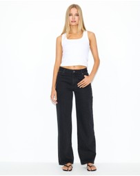 Dazie - Rome Baggy Low Rise Denim Jeans