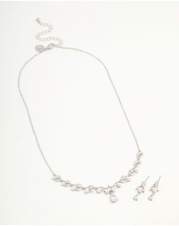 Lovisa - Silver Cubic Zirconia & Pearl Jewellery Set