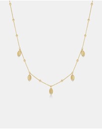 Ania Haie - Gold Leaf Station Necklace