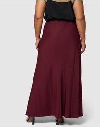 Something 4 Olivia - Luxe Satin Maxi Skirt