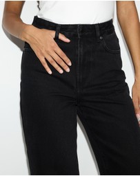 Dazie - Munich High Waisted Cropped Straight Leg Jeans