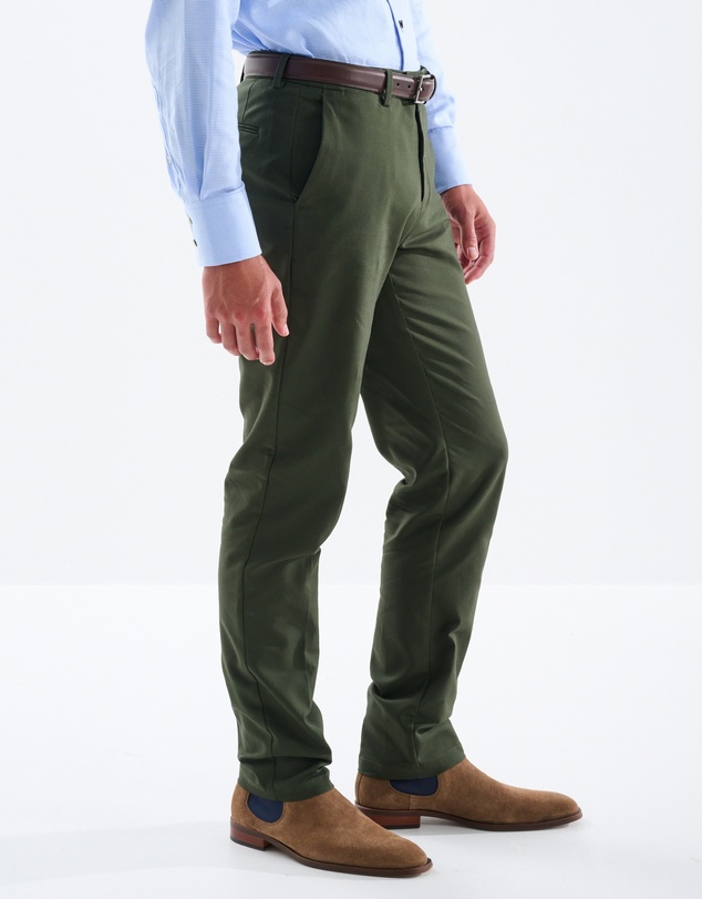 3 Wise Men - 3 Wise Men Huxton Pant - Army Green