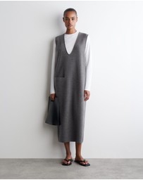 COS - Boiled-Wool Midi Dress