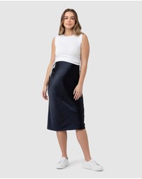 Ripe Maternity - Jodie Ruched Rib Tank
