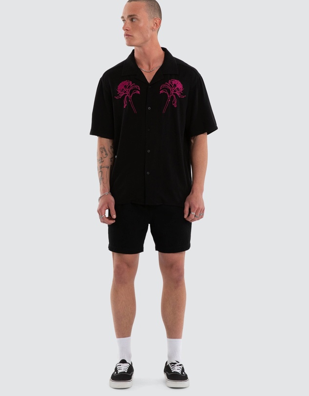 Nomadic Paradise - Florisim Cropped Resort Shirt