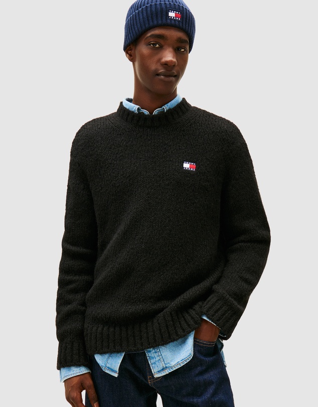 Tommy Jeans - Regular Cosy Texture Badge Sweater