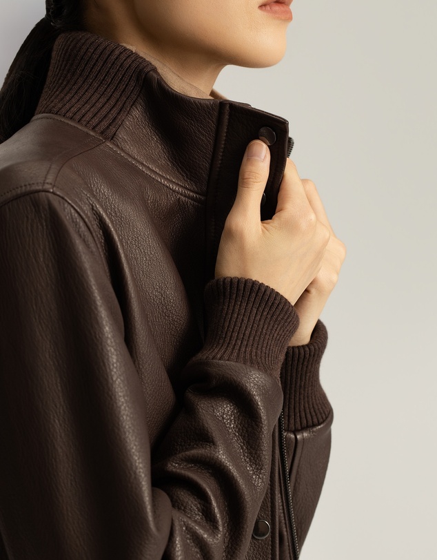IDA+S - Nathi Goatskin Leather Bomber