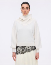 Minima Esenciales - Rian Wool Cashmere Funnel Neck Jumper