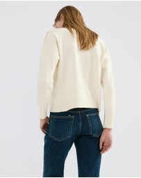 M.N.G - Perkins Neck Sweater With Metallic Detail