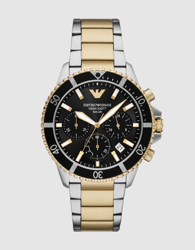 Emporio Armani - Two Tone Chronograph Watch