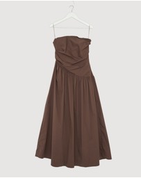 Revibe - Repaired AERE Kiera Strapless Midi Dress - AU 14