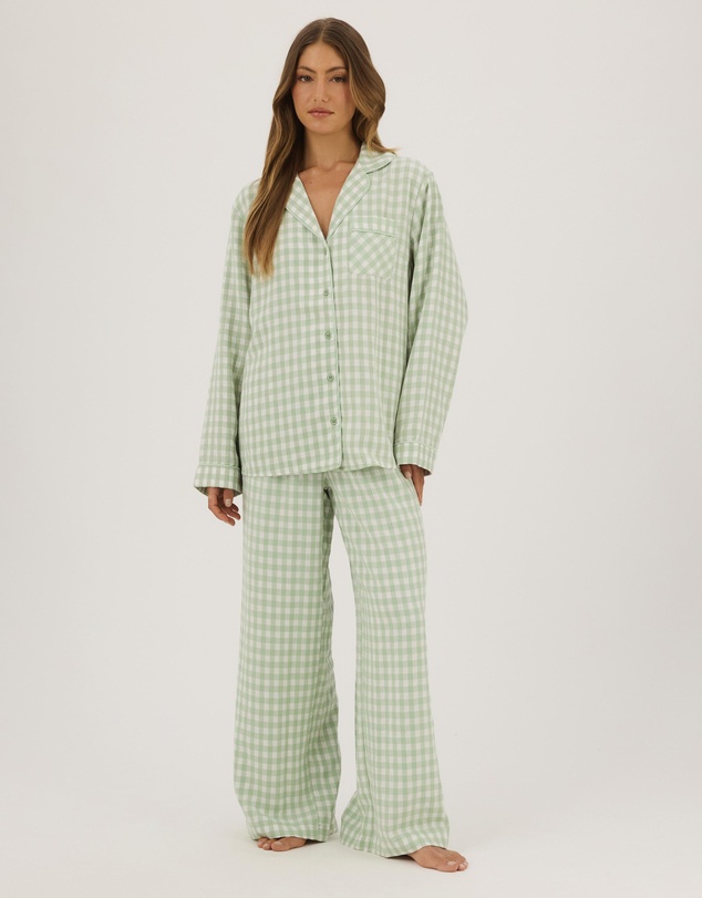 Atmos&Here - Ava Gingham Long PJ Set