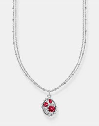 THOMAS SABO - Romance Necklace with Red Roses pendant