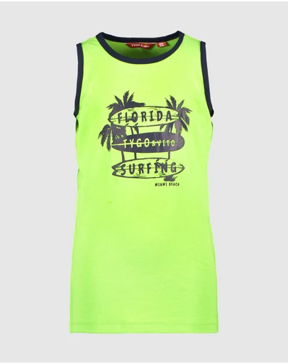 TYGO&vito - Organic Tank FLORIDA SURFING - Kids-Teens