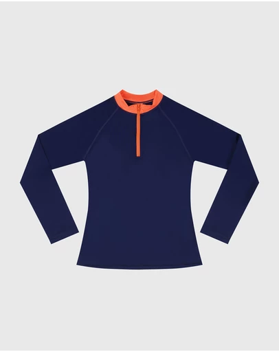 Aqua Blu Kids - Building Blocks Long Sleeve Rash Vest - Teens