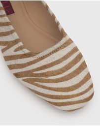 Betts - Cooper Leather Pony Hair Ballet Flats