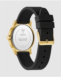 GUESS - Guess Ladies Black Gold Tone 36mm Analogue Watch