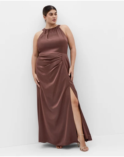 City Chic - Celina Halter Maxi Dress