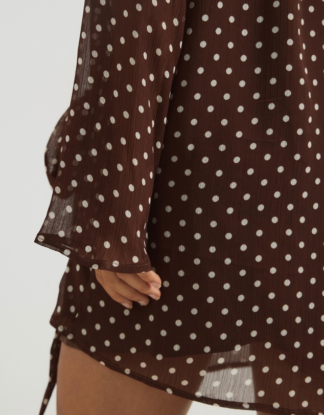 Atmos&Here - Jordi Mini Georgette Spot Dress