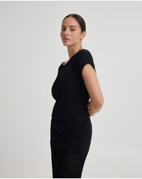 Oxford - Jaya Knitted Drape Top