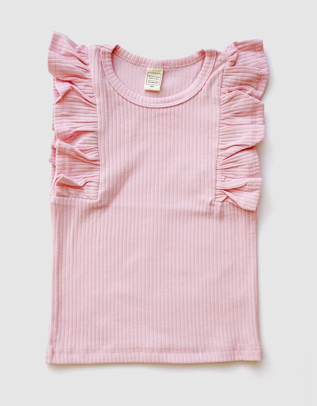 WITH LOVE FOR KIDS - Shimmy Wide Rib Tank Top - Kids