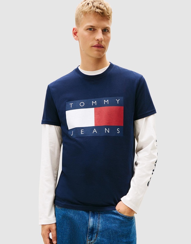 Tommy Jeans - Regular Big Flag Short Sleeve Tee