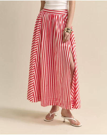 MVN - Striped Maxi Skirt