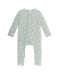Kynd Baby - Day or Night Onesie in Sage Rainbow