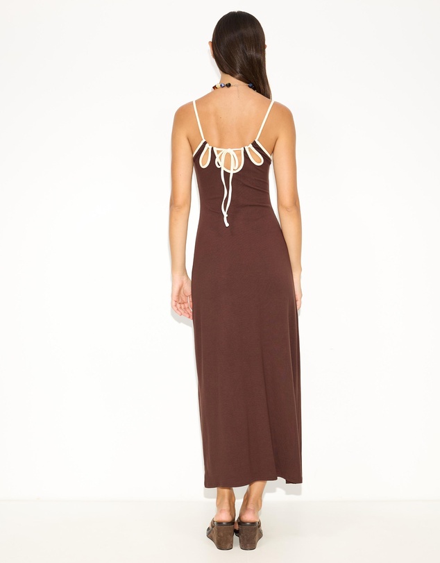 Dazie - Shorefall Contrast Maxi Dress