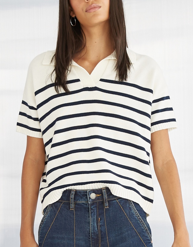 DRICOPER DENIM - Darra Cotton Polo Sweater