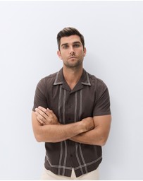 UNISON - Embroidered Bowler Regular Fit Shirt