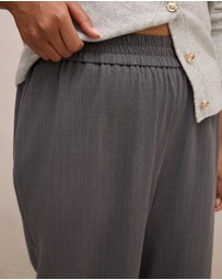 Forever New Curve - Liliana Curve Elastic Pinstripe Pants