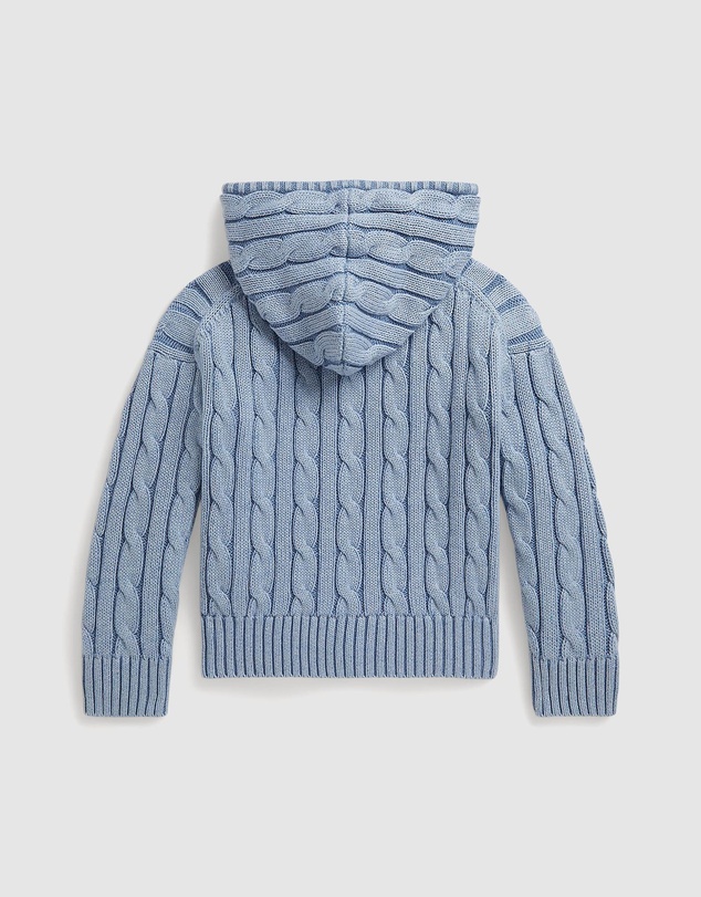 Polo Ralph Lauren - Cable-Knit Cotton Full-Zip Hoodie - Babies-Kids